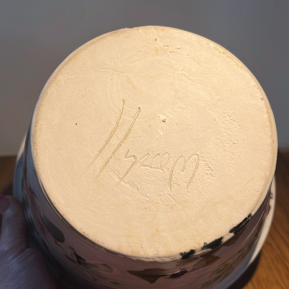 Handcrafted, beautiful bowl serving,decorative pottery, signed by woodhill - Picture 9 of 17